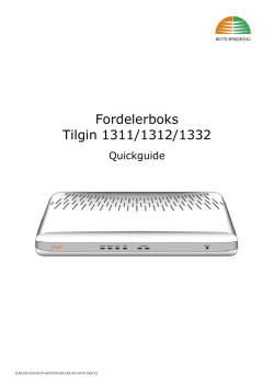 Fordelerboks Tilgin 1311/1312/1332