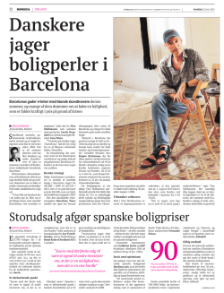 Danskere jager boligperler i Barcelona
