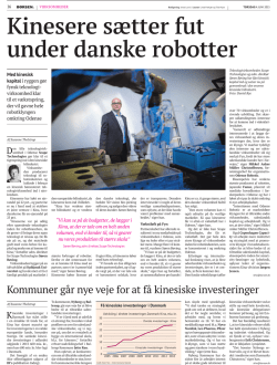 Kinesere sætter fut under danske robotter
