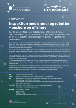 Inspektion med droner og robotter – onshore og