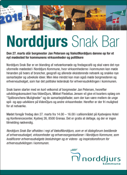 Norddjurs Snak Bar - Norddjurs Kommune