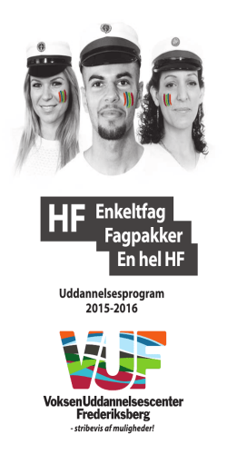programmet for HF - enkeltfag og fagpakker