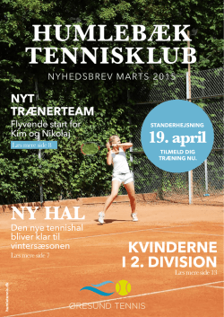 Marts 2015 - Humlebæk Tennis Klub