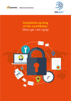 Installation og brug af SSL-certifikater