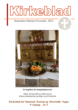September-Oktober-November - Simested, Testrup og Østerbølle
