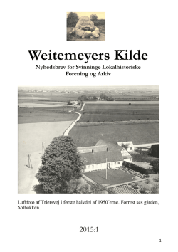 Weitemeyers Kilde - Svinninge Lokalhistoriske Arkiv