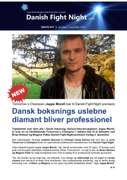 Dansk boksnings uslebne diamant bliver professionel