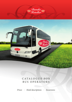 CATALOGUE FOR BUS OPERATORS
