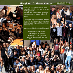 Ølstykke 10. klasse Center 2015/2016