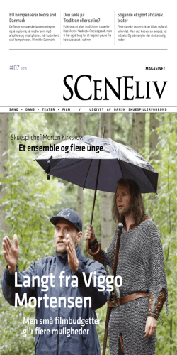 Sceneliv #7 2015 - Dansk Skuespillerforbund