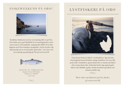 Lystfiskeri på Orø halvfold
