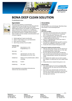 BONA DEEP CLEAN SOLUTION