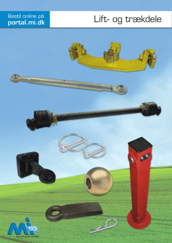 Agmaster lift- og sliddele brochure
