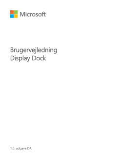 Brugervejledning til Display Dock