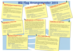 Blå Flag Arrangementer 2015