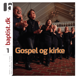 Nr. 1 - 2015 - Baptistkirken i Danmark