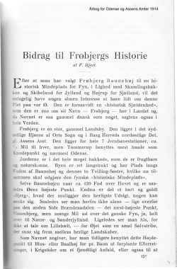 Bidrag til Frøbjergs Historie