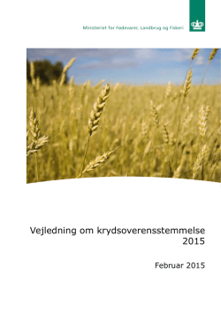Vejledning om krydsoverensstemmelse 2015