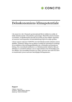 Deleøkonomiens klimapotentiale (in Danish)