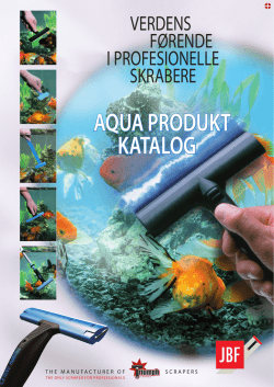 JBF Aqua Produktkatalog