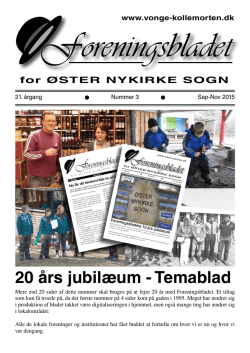 Foreningsblad nr 3_2015 Jubilæumsnummer - Vonge