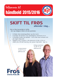 Præsentation af RIF Håndbold 2015/16