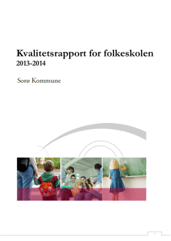 Kvalitetsrapport for folkeskolen 2013-2014