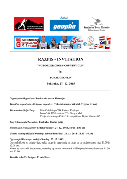 RAZPIS - INVITATION
