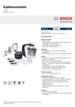 Bosch MUM 52120
