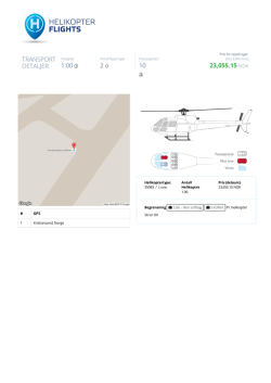 Pris helikopter definert tur i Kristiansand,Norge