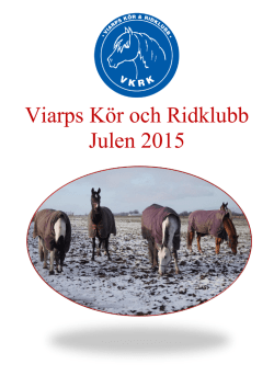 Viarps Kör och Ridklubb Julen 2015