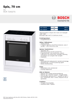 Bosch HCR 724327S