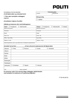 P704-49 Anmeldelse om køb af luft- og fjedervåben
