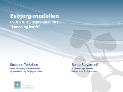Esbjerg-modellen FSUIS 15. september 2015 pdf