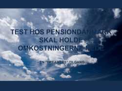 Test hos PensionDanmark skal holde omkostningerne nede, Martin