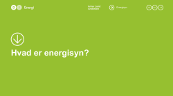Hvad er energisyn?