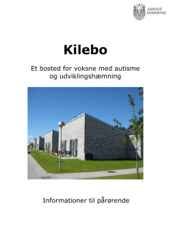 Pjece om Kilebo til pårørende (pdf 2 MB)