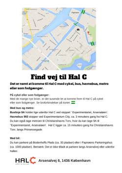 Find vej til Hal C