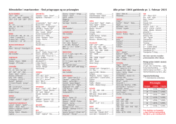 find prisgruppe og se prisnøglen Alle priser i DKK