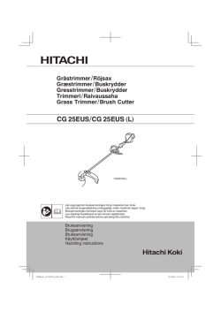 CG 25EUS/CG 25EUS (L) - Hitachi Koki Co., Ltd.