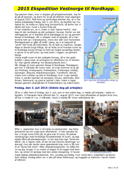 2015 Tur til Norge og Nordkapp