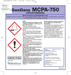SweDane MCPA-750