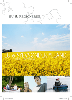 EU & Regionerne – Syd- og Sønderjylland