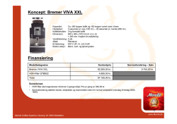 Koncept: Bremer VIVA XXL Finansiering