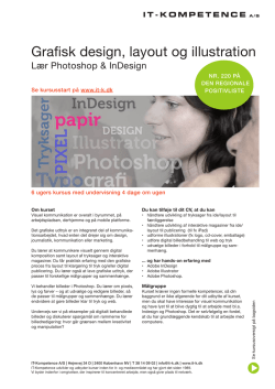 Grafisk design, layout og illustration - IT