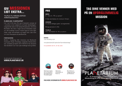 brochure - Tycho Brahe Planetarium