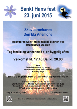 Sankt Hans fest 23. juni 2015
