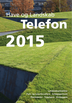 Telefon Have & Landskab 2015