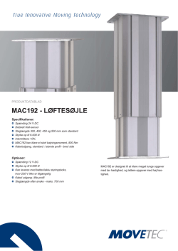 MAC192 - LØFTESØJLE