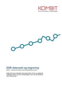 ESR datavask og migrering